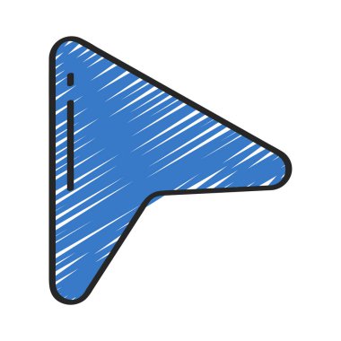 Ok Pointer ağ simgesi vektör illüstrasyonu