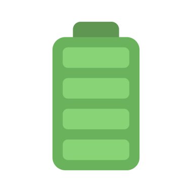 Tam Batarya ağ ikonu vektör illüstrasyonu