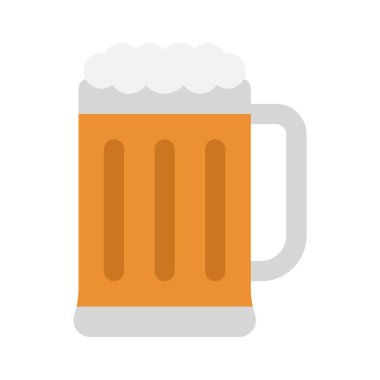 bira cam ikonu, vektör illüstrasyonu basit tasarım
