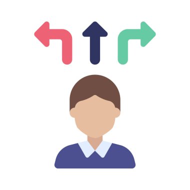 Geliştirilmiş Karar Simge vektör illüstrasyon tasarımı