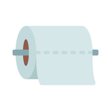 Tuvalet kağıdı ikonu vektör çizimi tasarımı