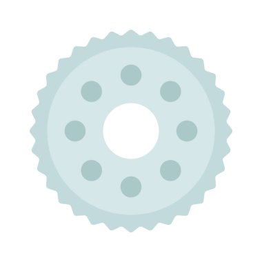 Cog web simgesi düz tasarım, vektör illüstrasyonu                                                  