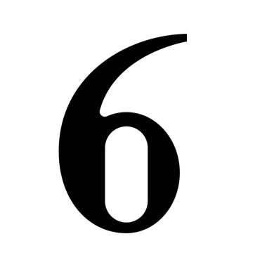 Altı simge vektör illüstrasyon tasarımı