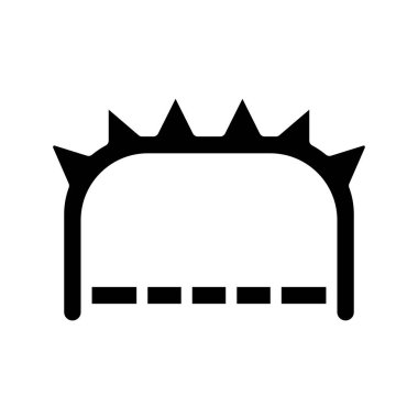 Spike Knuckle Silah Ağı ikon vektör çizimi 