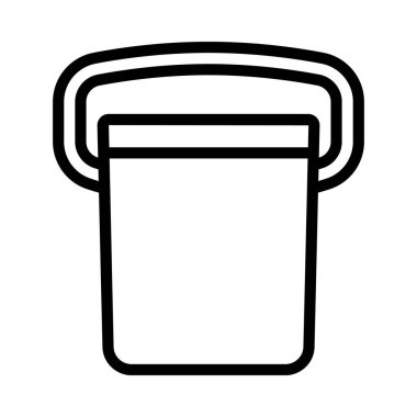 Boya Kovası Web simgesi vektör çizimi