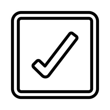 Tik Kutusu Web simgesi vektör illüstrasyonu