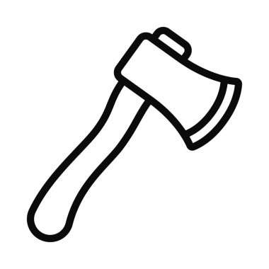 Axe araç simgesi, vektör illüstrasyonu