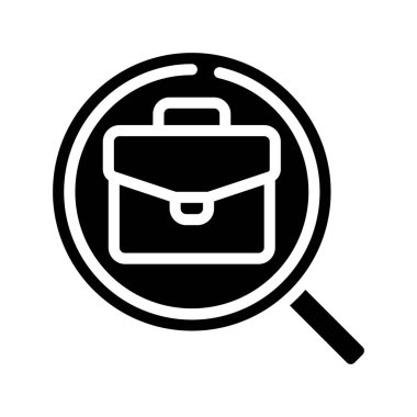  iş araştırma simgesi vektör illüstrasyonu