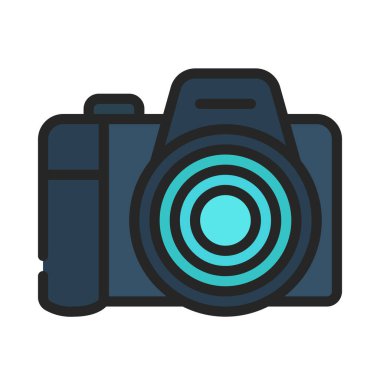 Kamera web simge vektör çizim