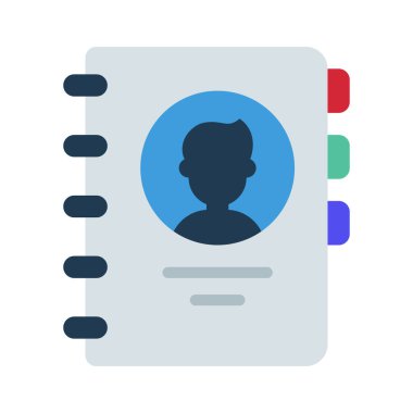 Rehber kitap simgesini, vektör çizim