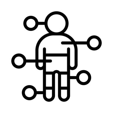 Erkek Kişi Çöküşü Ağ simgesi düz tasarım, vektör illüstrasyonu