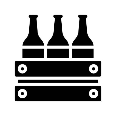 Bira Sandığı Web simgesi vektör illüstrasyonuName