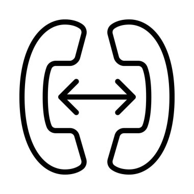 Aktarım Telefon Çağrısı Web simgesi vektör çizimi