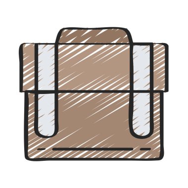 Evrak Çantası'nı web simge vektör çizim 