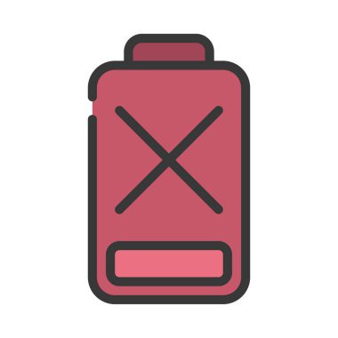 Batarya ağ ikonu vektör çizimi yok