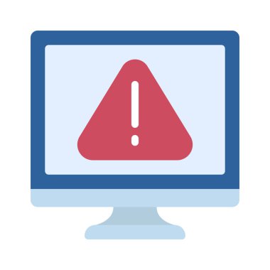 Bilgisayar Hatası simgesi, vektör illüstrasyonu 