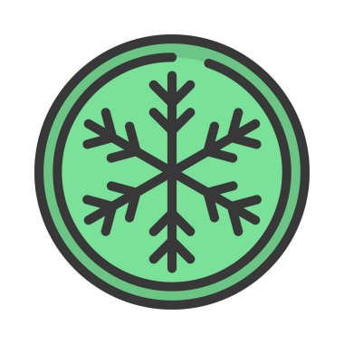 Soğuk Web simgesi vektör illüstrasyonu 