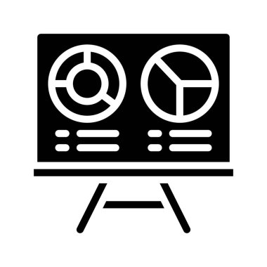 Eğitim Grafikleri web simgesi vektör illüstrasyonu