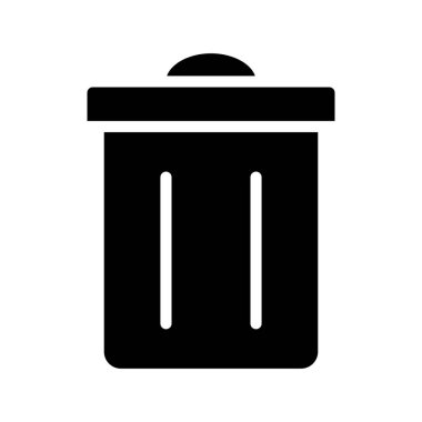 Çöp Kutusu ikon vektör illüstrasyonuName