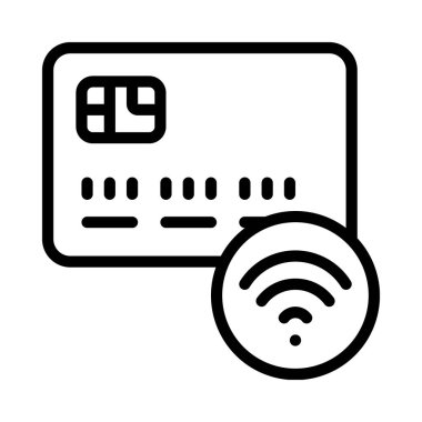 Kredi kartı web simgesi vektör illüstrasyonu