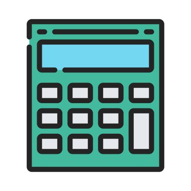 Hesaplayıcı Uygulama simgesi vektör çizimi