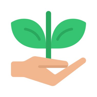 Büyüme Simgesi Basit Vektör İllüstrasyonu Ver