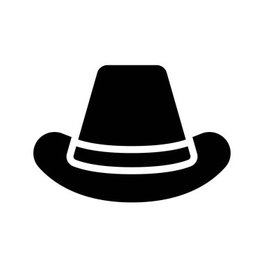 Kovboy Web simgesi vektör illüstrasyonu