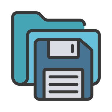 Dizin simgesini, vektör illüstrasyonunu kaydet 