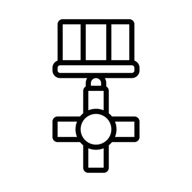 Çapraz Madalya vektör simgesi tasarımı