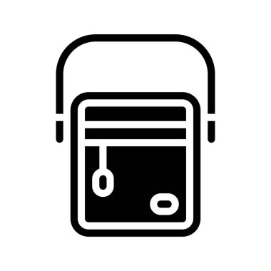 Crossbody Bag simgesi, vektör illüstrasyonu basit tasarım