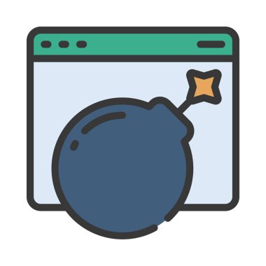 Web sitesi simgesi, vektör illüstrasyonu basit tasarım