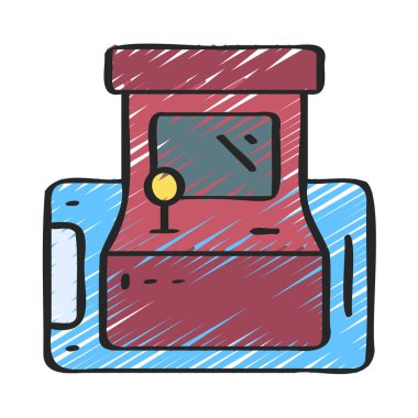 Arcade Oyun Web simgesi vektör çizimi