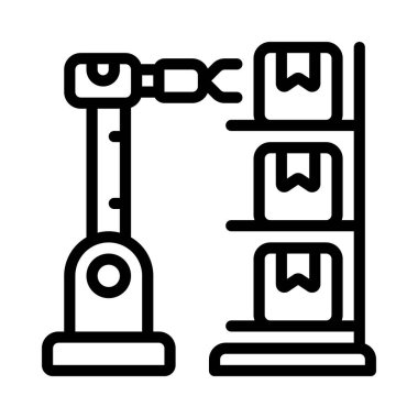 Robot Envanter Web ikonu vektör çizimi