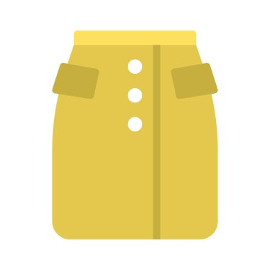 Düz Etek ağ simgesi vektör illüstrasyonu