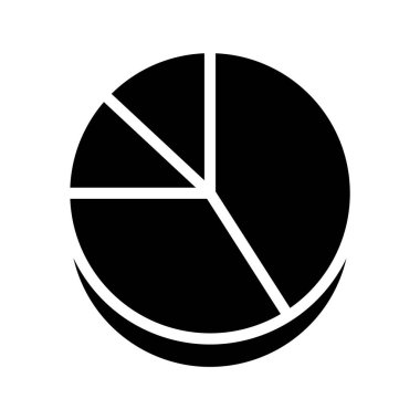 Pie Chart web simgesi vektör illüstrasyonu 