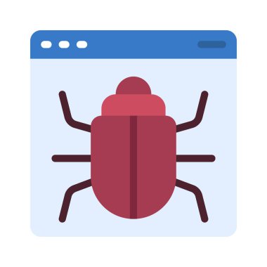 Web sitesi Hata simgesi, vektör illüstrasyonu 