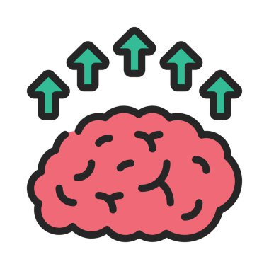 Zihinsel Kapasite Web ikon vektör resimlemesini Artır