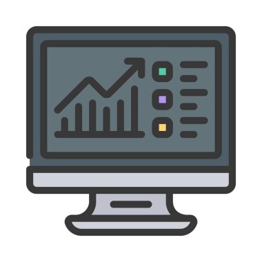 Bilgisayar Veri simgesi, vektör çizimi 