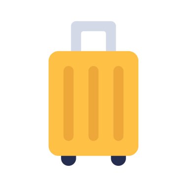 Bagaj Suitcase web simgesi vektör illüstrasyonu