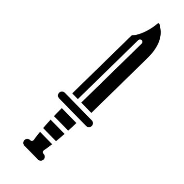 Combat Knife web simgesi vektör çizimi