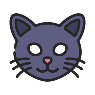 hayvan kedi simgesi vektör illüstrasyonu 