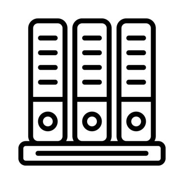 Belge simgesi arşivle, vektör illüstrasyonu basit tasarım