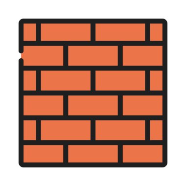 Brick Wall web simgesi vektör illüstrasyonuName