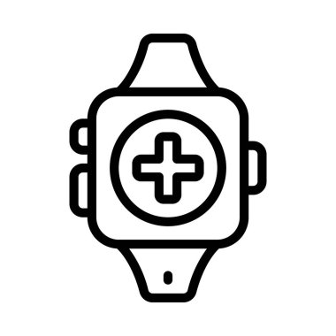 saat simgesi, vektör illüstrasyonu basit tasarım