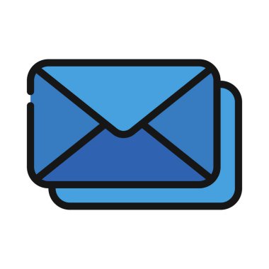 E- posta İletisi, Beyaz Arkaplanda İzole Edilmiş Simge 