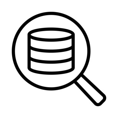 veritabanı web simgesi vektör çizimi