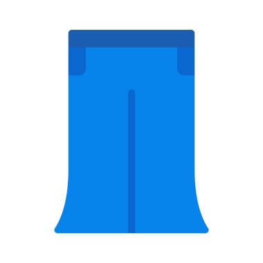 Hippi Geniş Pantolon Web Simgesi Vektör İllüstrasyonu