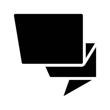 Katlanmış Kurdele Web simgesi vektör illüstrasyonu