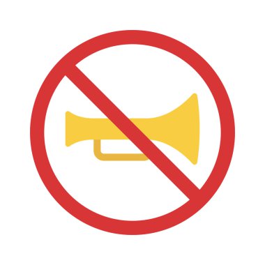 Müzik Enstrümanları Yok Web simgesi vektör illüstrasyonu