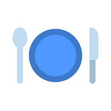 Yemek web simgesi vektör illüstrasyonu 